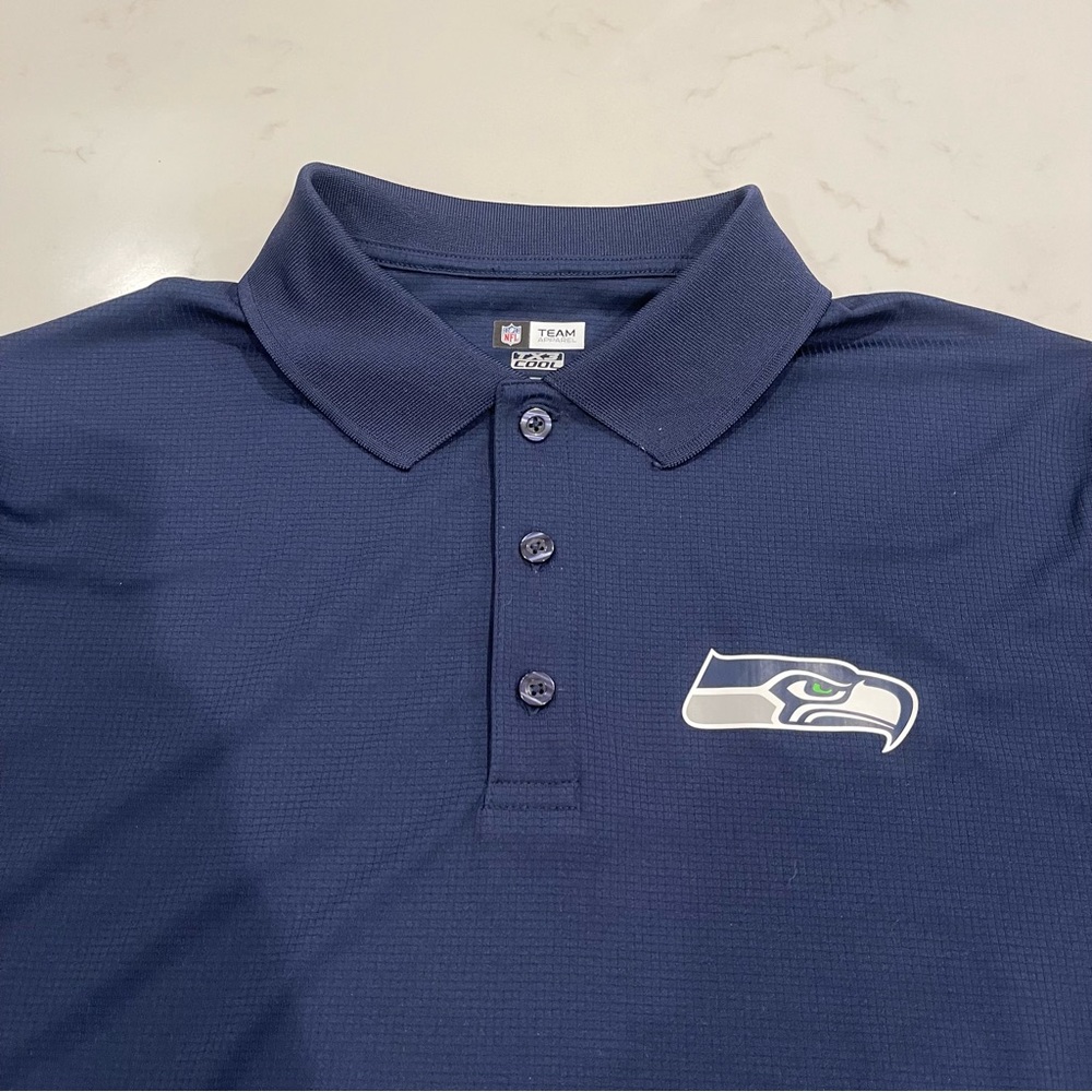TX3 COOL NFL APPAREL Seattle Seahawks Polo - Picture 2 of 5